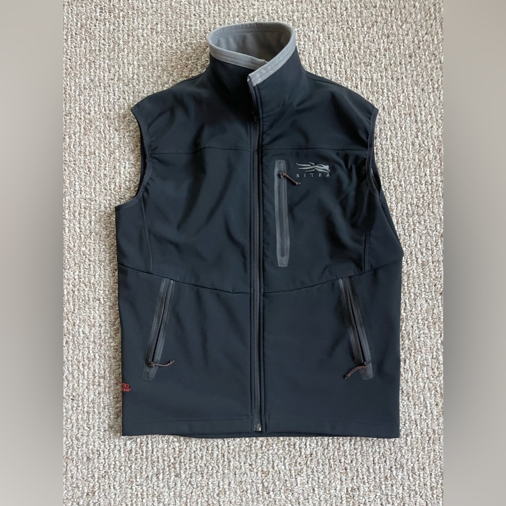 Sitka Jetstream Vest Men’s Medium Black never worn